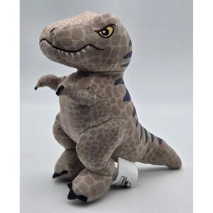 Jurassic World Rebirth T-Rex Plush Toy Kids Small Brown Gray Dinosaur 2025